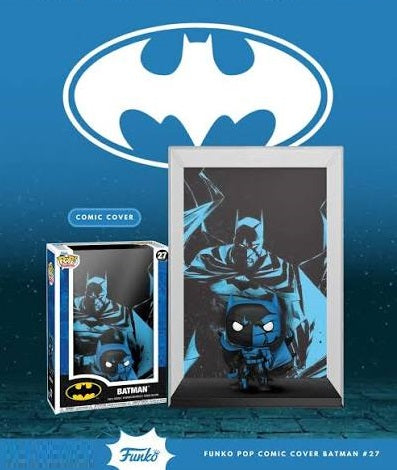 Funko Pop ! Comic Covers: Dc Comics - (27) Batman (Black & Blue) Figure 20cm