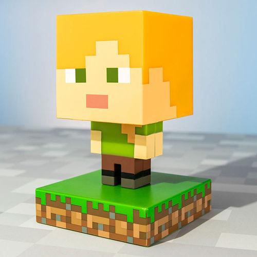 Paladone Minecraft Alex Light Icons Bdp Lampada Da Notte 3D Gioco Led Pp6591Mcf