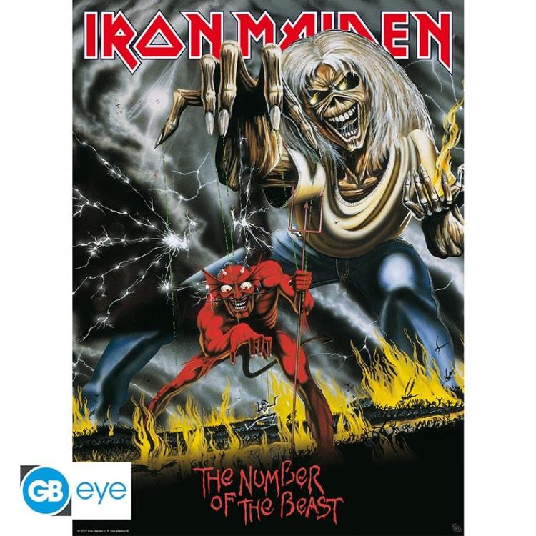 ABYSTYLE (IRON MAIDEN) SET 2 CHIBI POSTER: "KILLERS/NUMBER BEAST" (52X38) GB EYE