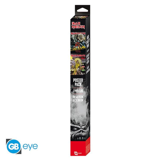 ABYSTYLE (IRON MAIDEN) SET 2 CHIBI POSTER: "KILLERS/NUMBER BEAST" (52X38) GB EYE