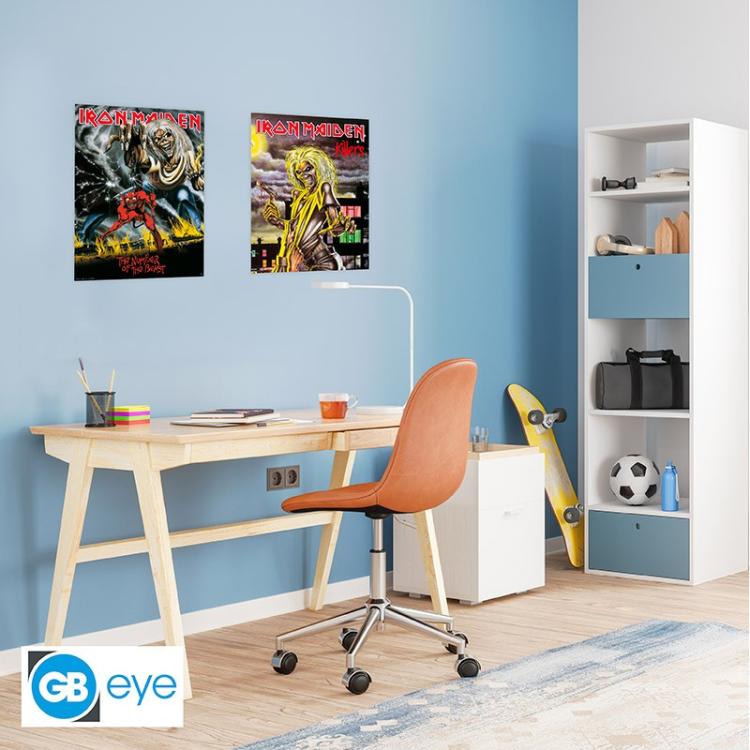 ABYSTYLE (IRON MAIDEN) SET 2 CHIBI POSTER: "KILLERS/NUMBER BEAST" (52X38) GB EYE