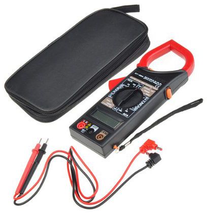 Tester Digitale Multimetro Pinza Amperometrica Test Con Puntali Tensione Dt-266