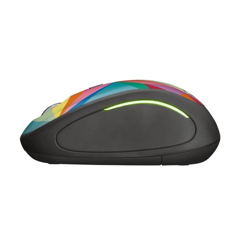 Trust Yvi Fx Wireless Mouse Illuminato Rgb Led Ambidestro Ottico Pc Mac 1600 Dpi