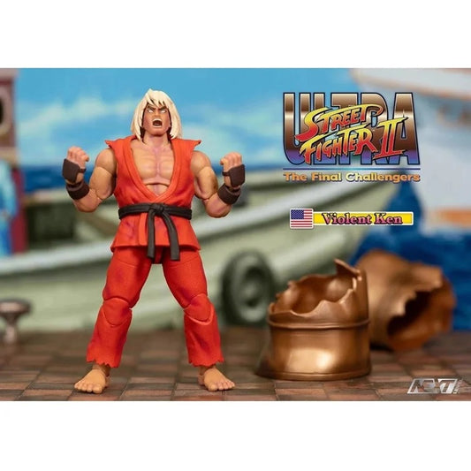 Jada - Ultra - Street Fighter II: The Final Challengers (Violent Ken) Next Level - Action Figure Deluxe 15 cm