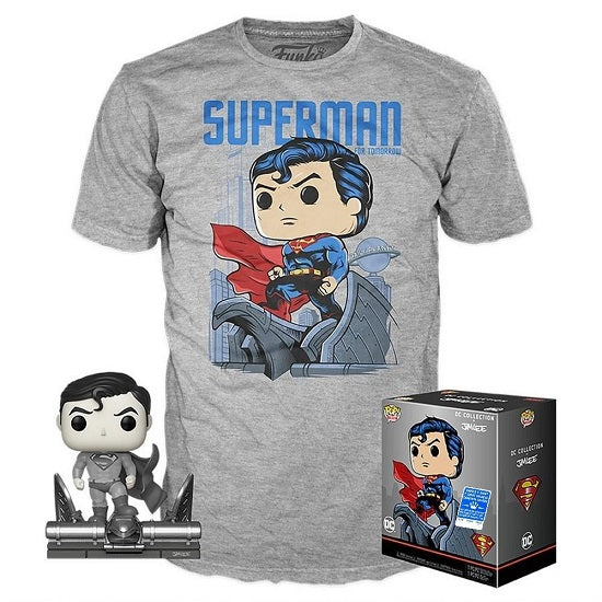 Funko Pop Dc Collection By Jim Lee Superman 278 + T Shirt L Special Edition Hero