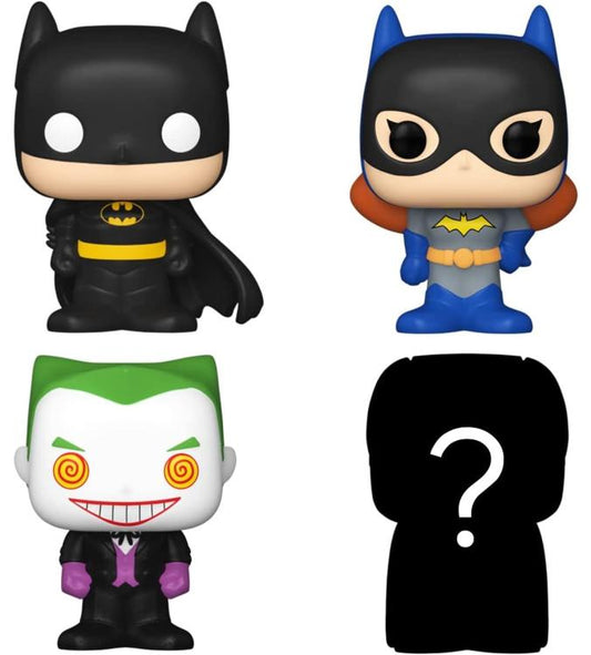 Funko Bitty Pop! Dc Comics 4Pack - The Joker/Batman/Batgirl + Figure Mystery