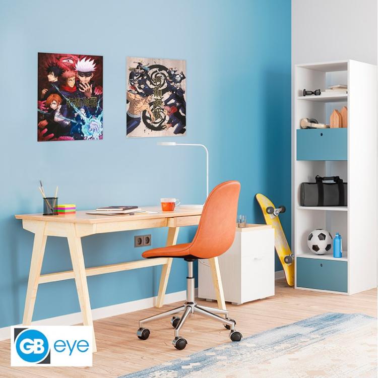ABYSTYLE (JUJUTSU KAISEN) SET 2 CHIBI POSTER: "GRUPPI E SCUOLE" (52X38) "GB EYE"