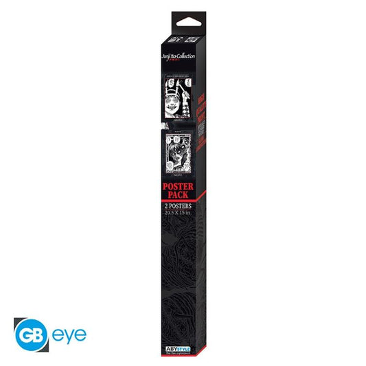 ABYSTYLE (JUNJI ITO) SET 2 CHIBI POSTER: "SOUICHI AND TOMIE" (52X38) "GB EYE"