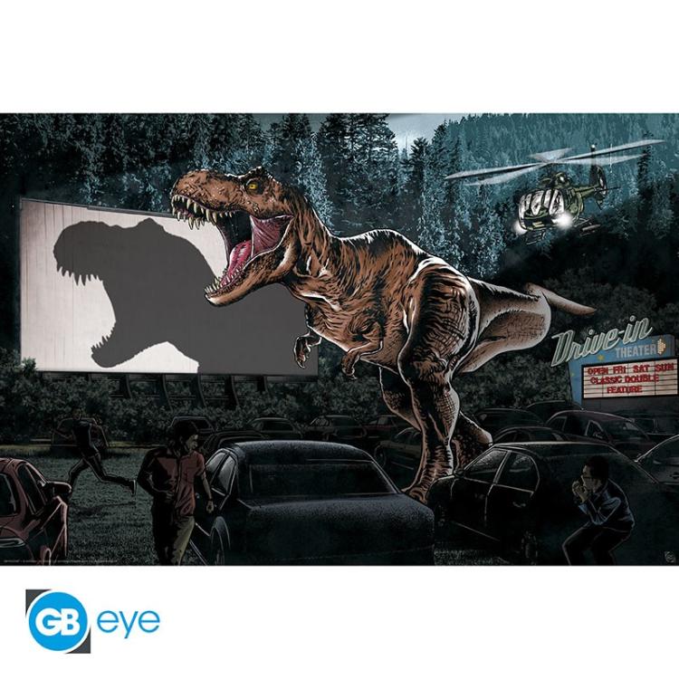 ABYSTYLE MAXI POSTER JURASSIC WORLD : "CINEMA" FILM TV NERD (GB EYE) 91,5x61cm