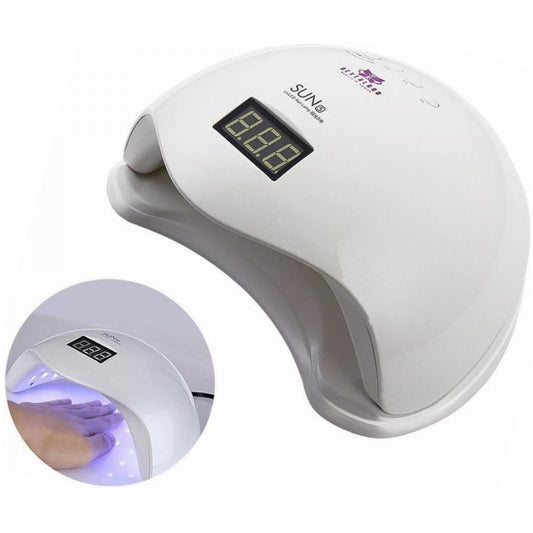 Lampada Uv Led 48W Manicure Timer 30 Sensore Unghie Ricostruzione Fornetto Nail