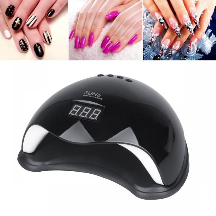 Lampada Uv Led 48W Manicure Timer 30 Sensore Unghie Ricostruzione Fornetto Nail