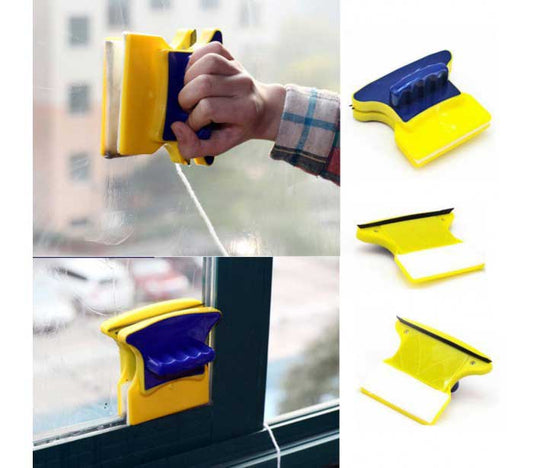 Lavavetri Magnetico Doppio Pulisci Vetro Con Calamita Pulizia Vetri Acquario Ecc