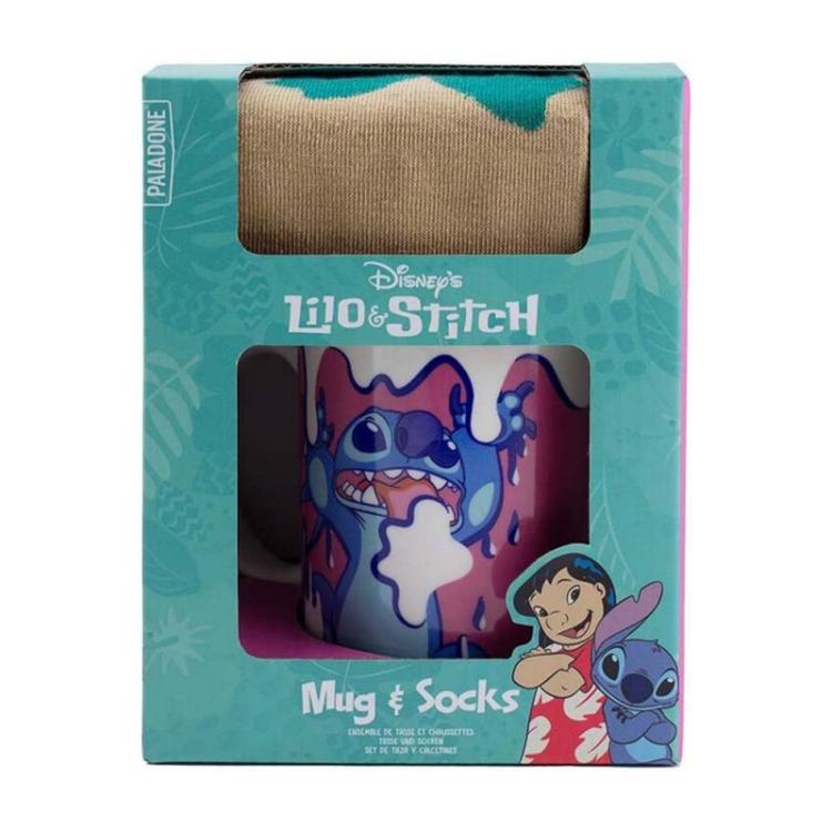 Paladone Disney (Lilo & Stitch) "Mug E Socks" Set Regalo Tazza+Calzini Nr. 35-41
