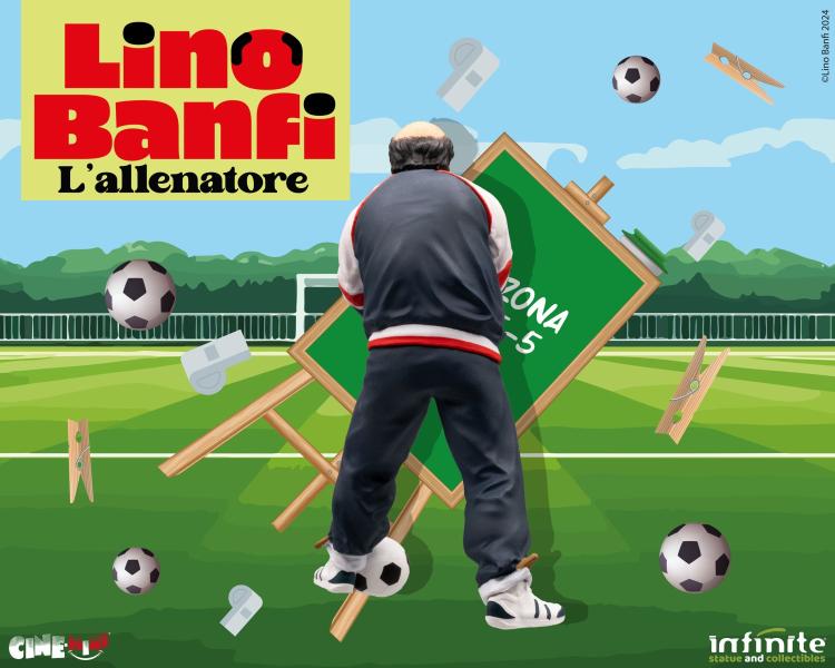 Infinite - Lino Banfi "L’Allenatore Nel Pallone" Oronzo Cana' Figure Statua 10Cm