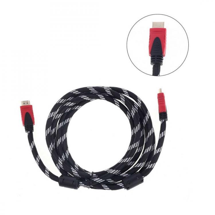 CAVO HDMI VIDEO 5M METRI MASCHIO per PS4 XBOX ONE SWITCH TV SKY FULL HD 2K - 4K