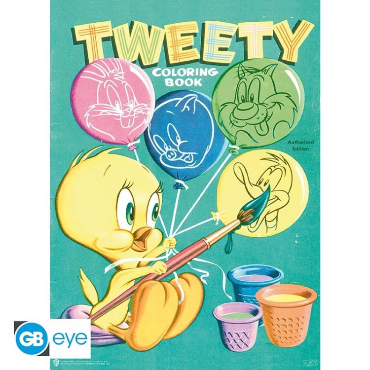 ABYSTYLE (LOONEY TUNES) SET 2 CHIBI POSTER: "TWEETY & SYLEVESTER" (52X38) GB EYE