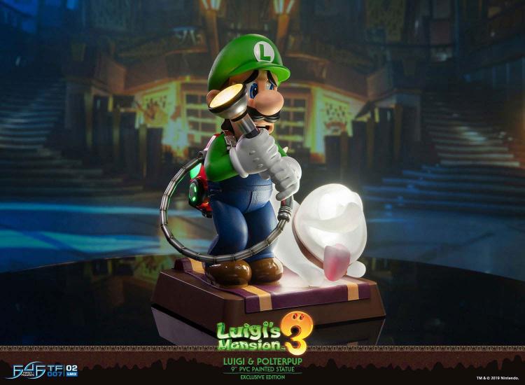 First 4 Figures Luigi' S Mansion 3 Deluxe Collector 23Cm Statua Da Collezione 9"