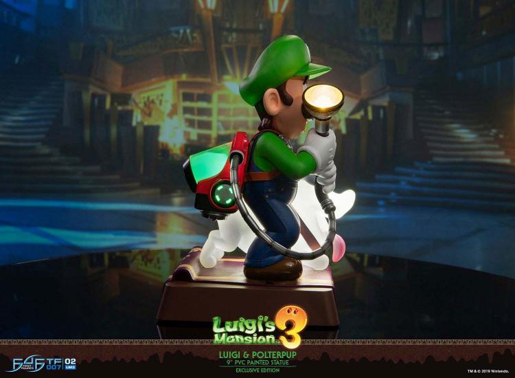 First 4 Figures Luigi' S Mansion 3 Deluxe Collector 23Cm Statua Da Collezione 9"