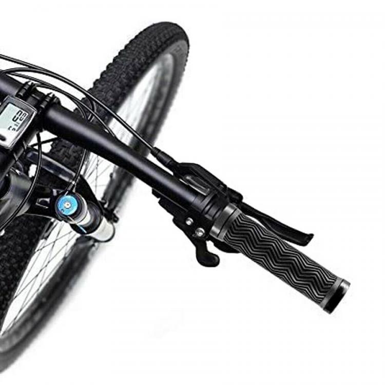 COPPIA MANOPOLE BICI ERGONOMICHE GOMMA BICICLETTA MTB BIKE MANUBRIO UNIVERSALE