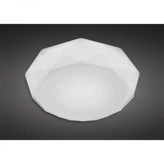 Plafoniera Led 24W Forma Diamante Effetto Cielo Stellato Brillantini Lampadario