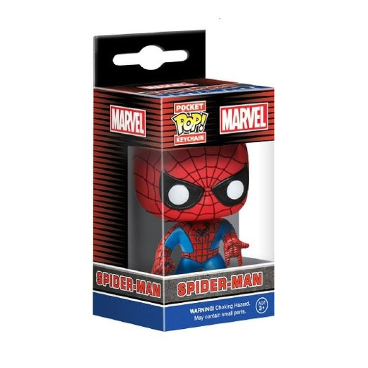 Funko Keychain ! Pocket - Marvel - Spider-Man Key Portachiave Portachiavi