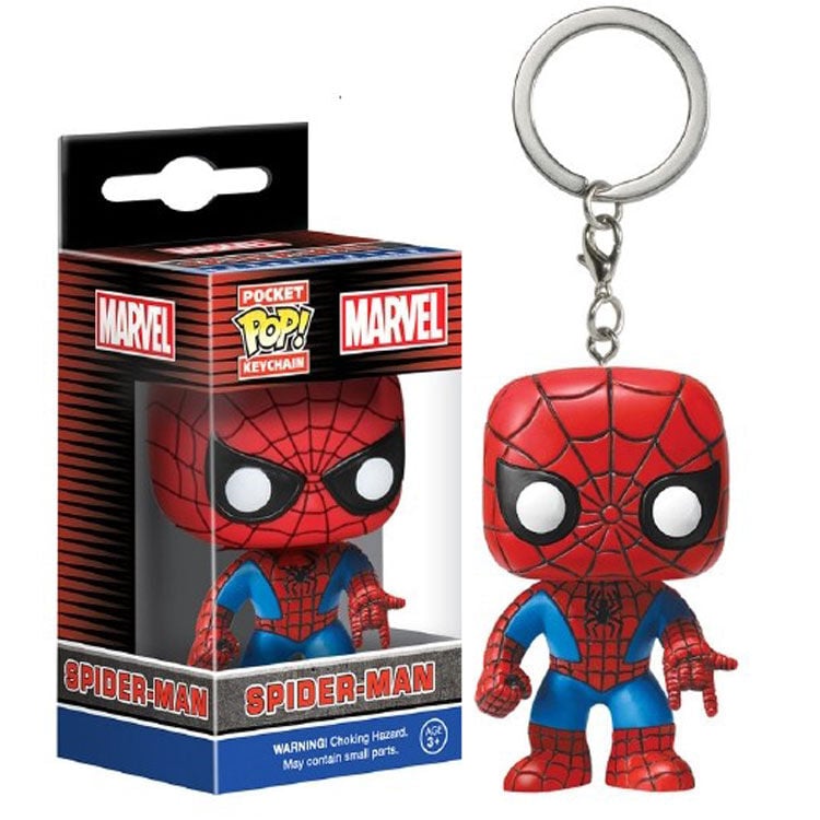 Funko Keychain ! Pocket - Marvel - Spider-Man Key Portachiave Portachiavi