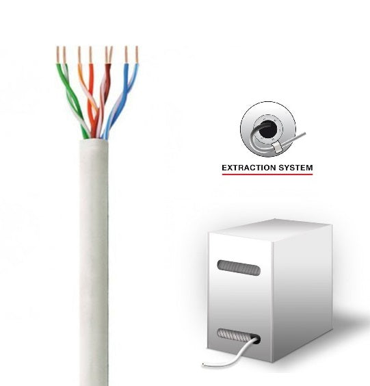 CAVO DI RETE LAN ETHERNET MATASSA 100 METRI M CAT 6E UTP RJ45 FIBRA ROUTER ADSL