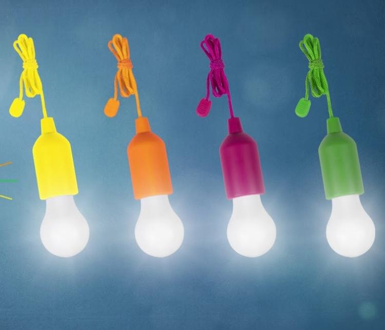 4x LAMPADINA CLICK CORDA LUCE BIANCA LED DA CAMPEGGIO ARMADIO CASA NATALE CATENA