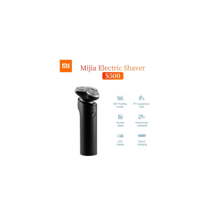 Xiaomi Mi Electric Shaver S500 Rasoio Elettrico Barba A 3 Testine Ricaricabile