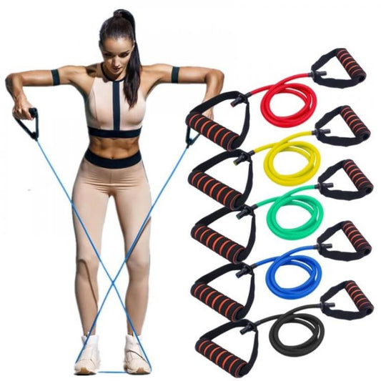 BANDA DI RESISTENZA FASCIA ELASTICA ESTENSORE CORDA FITNESS PILATES YOGA | 50KG