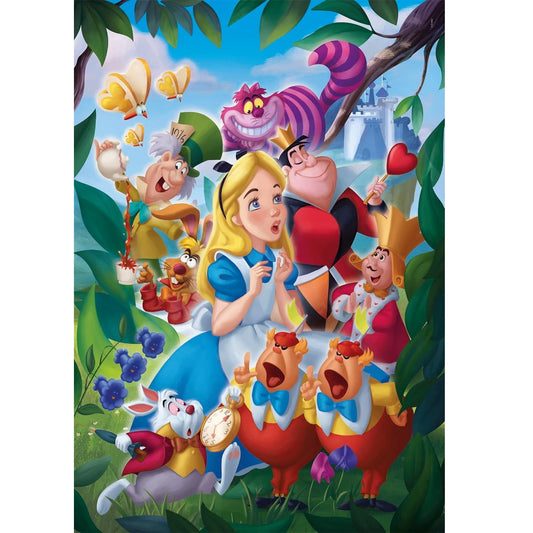 Clementoni - Puzzle Disney Alice In Wonderland - nel Paese Meraviglie 1000 Pezzi