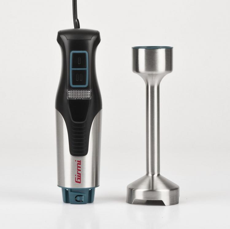 Girmi Mixer Immersione Acciaio Con Ciotola Mx38 4 Lame Frullatore Minipimer 800W