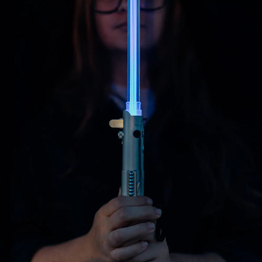 Star Wars Ombrello Premium Manuale con Luci Led Blu Spada Laser (Luke Skywalker)