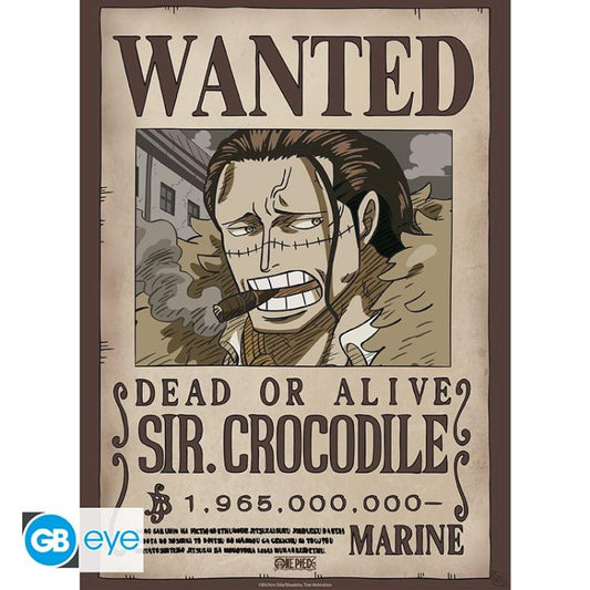 ABYSTYLE (ONE PIECE) POSTER: WANTED CROCODILE WANO (52X38) ANIME LIMITED GB EYE