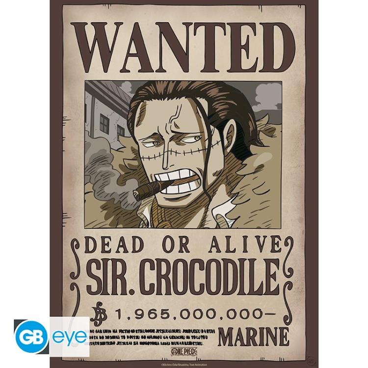 ABYSTYLE (ONE PIECE) POSTER: WANTED CROCODILE WANO (52X38) ANIME LIMITED GB EYE