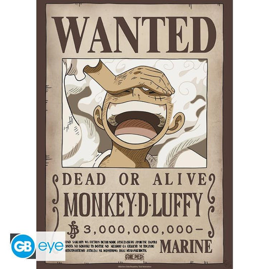 ABYSTYLE (ONE PIECE) POSTER: "WANTED D. LUFFY WANO" MONKEY GEAR (52X38) GB EYE
