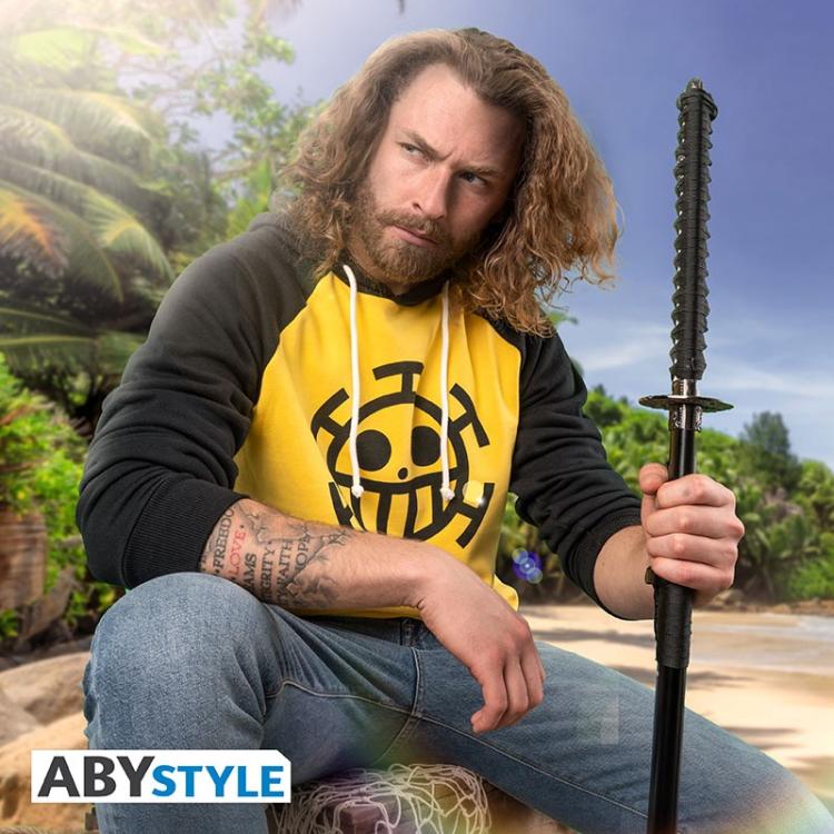 ABYSTYLE - ONE PIECE: SWEAT REPLICA TRAFALGAR LAW FELPA UOMO CON CAPPUCCIO TG. L