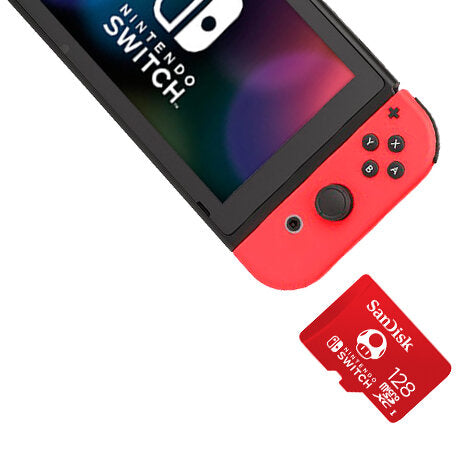 Nintendo Switch Sandisk Microsdxc 128Gb Memoria Micro Sd Scheda Ufficiale Mario