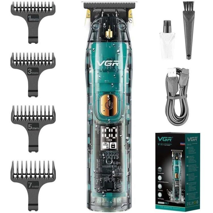 Vgr V-961 Rasoio Tagliacapelli Professionale Regola Barba Display Elettrico Zero
