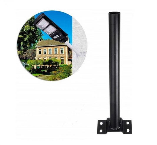 Palo Per Lampione Solare Stradale Supporto Metallo Staffa Resistente Muro Parete
