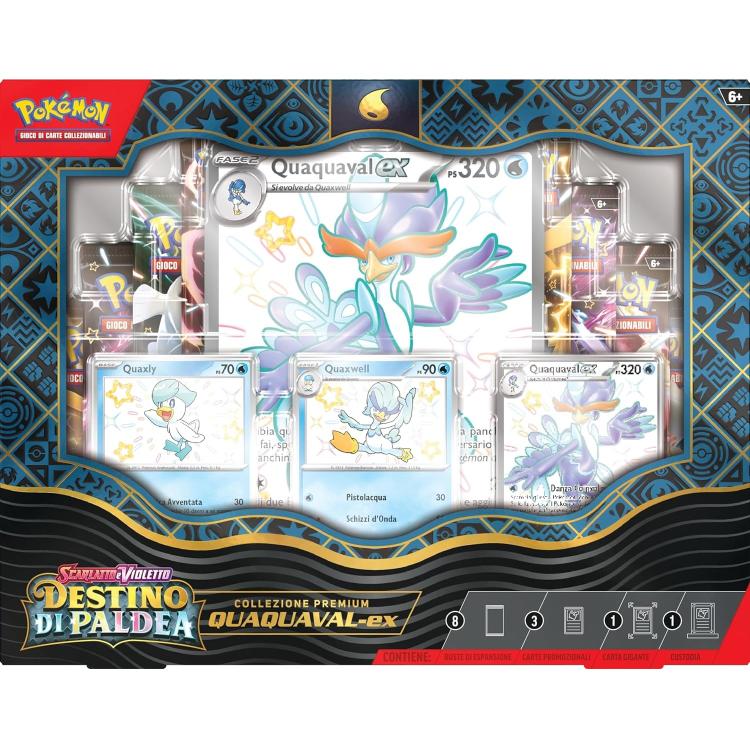 Pokemon Collezione Premium Scarlatto E Violetto Destino Di Paldea Quaquaval-Ex