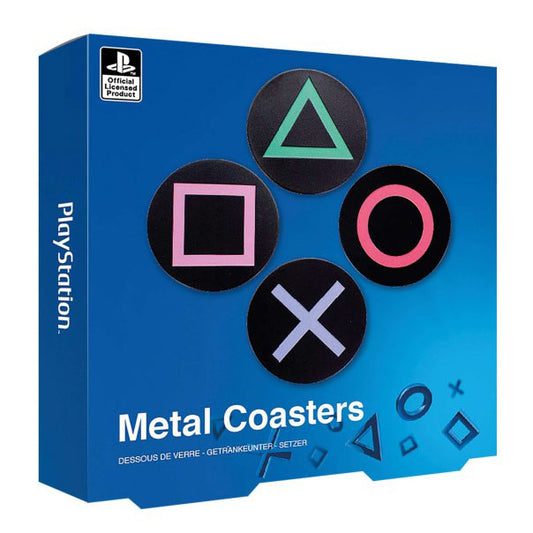 Playstation Metal Coasters Tinplate Sottobicchieri Multicolore 1X9Cm Tazza Tasti