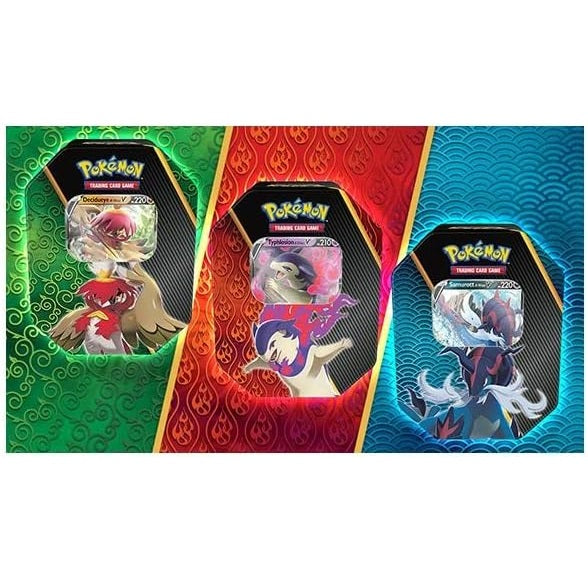 Pokemon Tin: "Poteri Divergenti" Tcg Gcc Decidueye/Typhlosion/Samurott (Random)