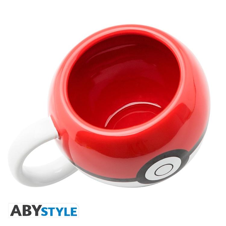 ABYSTYLE TAZZA 3D POKEMON: "POKEBALL" CERAMICA CAFFÈ TÈ BICCHIERE MANICO 500ML