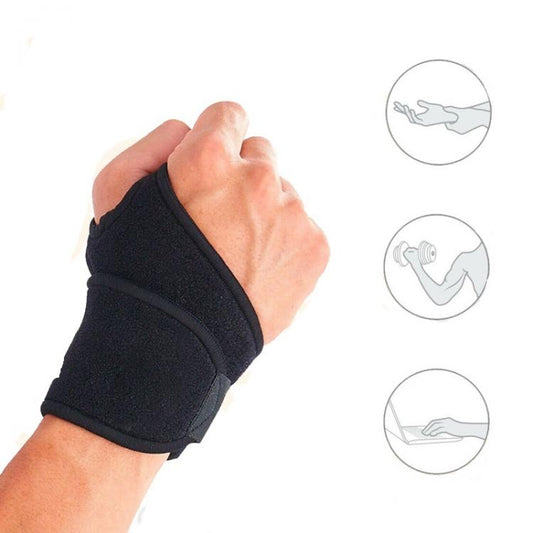 COPPIA 2 POLSIERA FASCIA ELASTICA POLSO ORTOPEDICA TUTORE TENDINITE DISTORSIONE