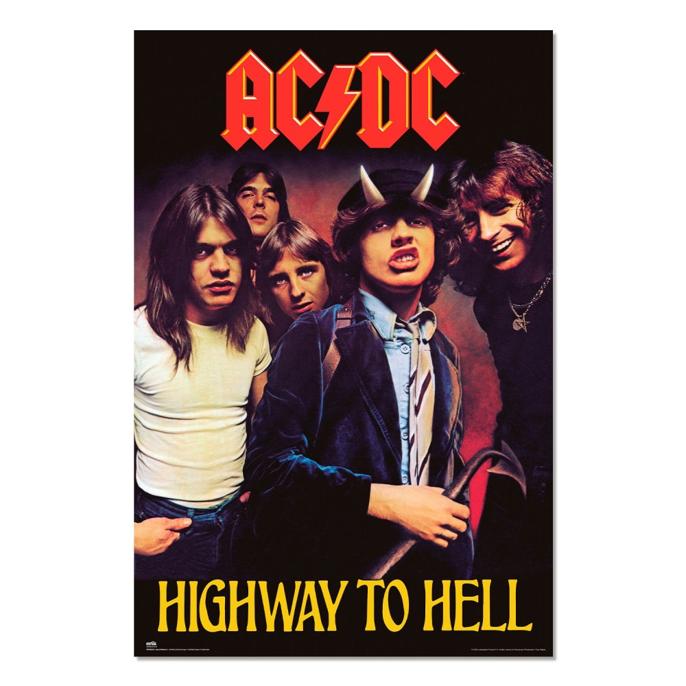 Maxi Poster Rock: AC DC (Highway to Hell) Incorniciabile Gruppo Erik 91x61 cm