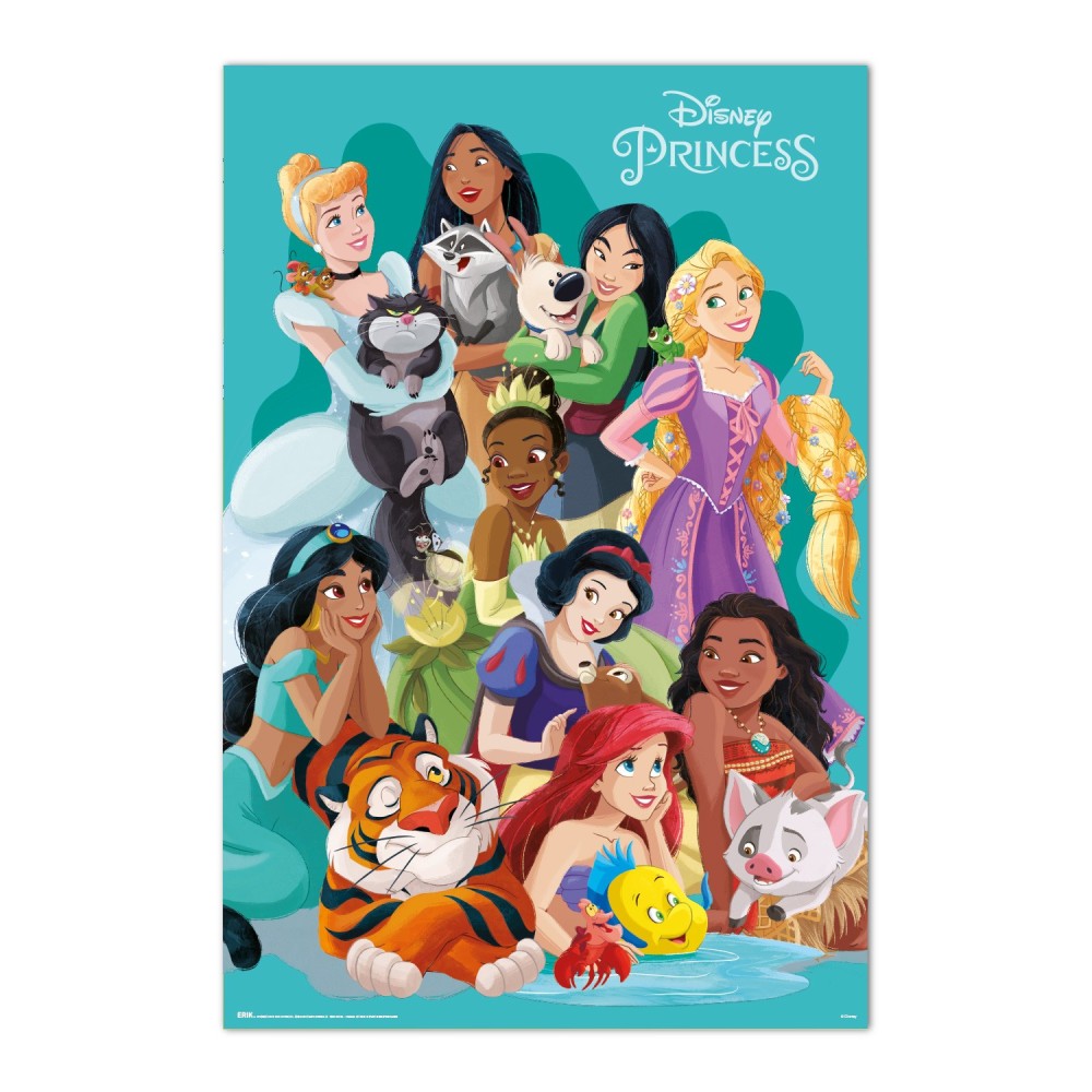 Maxi Poster (Disney: Princess and Pets) Principesse Muro Incorniciabile 91x61 cm