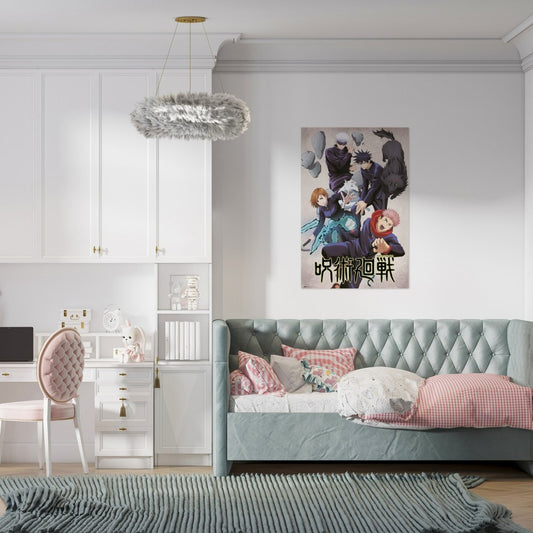 Maxi Poster Jujutsu Kaisen (Jujutsushi) 91x61 cm Arte Incorniciabile Anime Manga da Pub Casa Ufficio Locanda Nerd Gamers