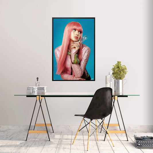 Maxi Poster Rock: K-pop (Lisa) gruppo Blackpink - da Parete Incorniciabile 91x61 cm Carta Lucida Licenza Ufficiale