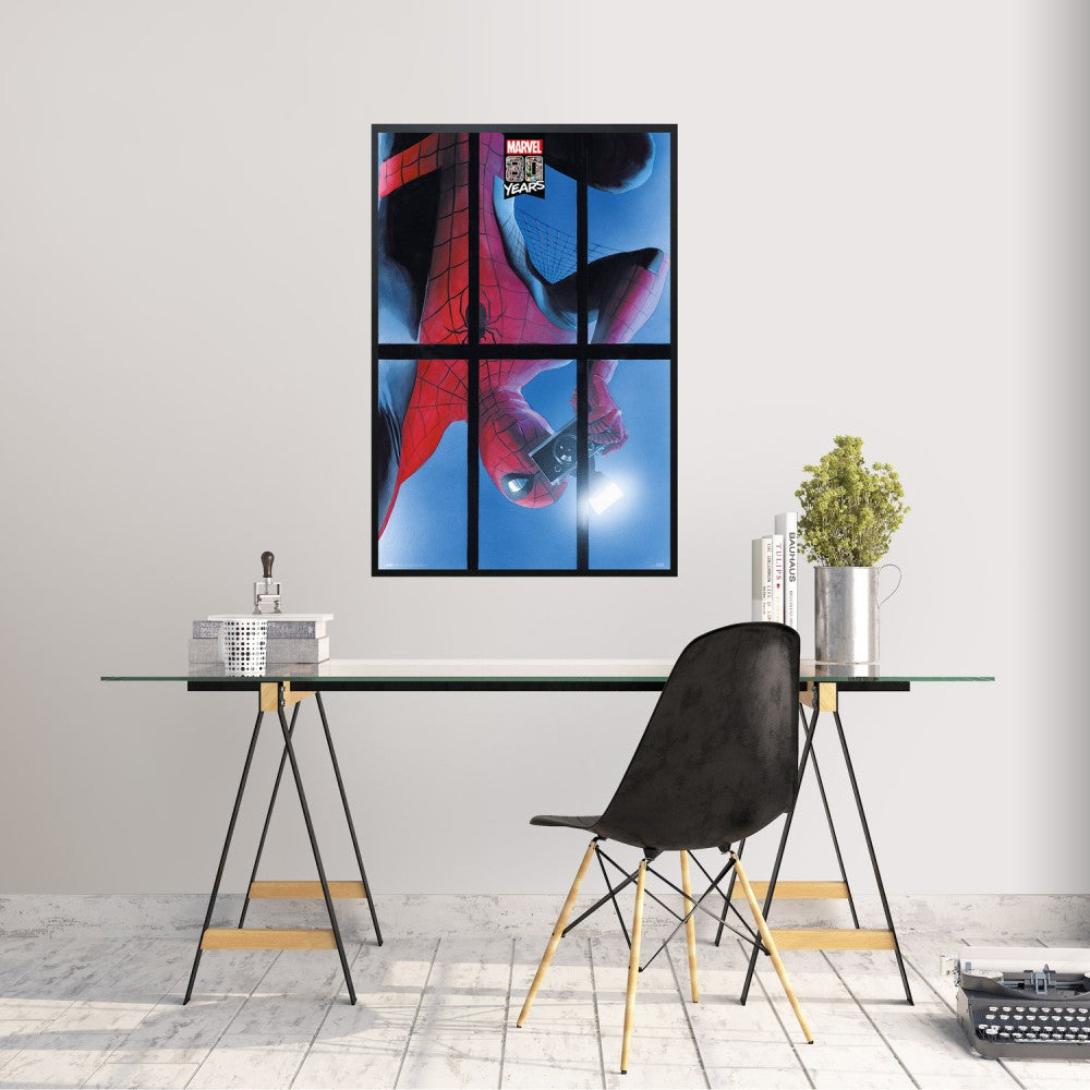 Maxi Poster Marvel (Spider-Man 80 Years) a Parete Cameretta Incorniciabile 91x61 cm